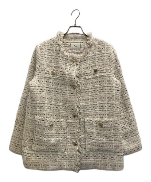 NATURAL BEAUTY BASIC（ナチュラルビューティーベーシック）NATURAL BEAUTY BASIC (ナチュラルビューティーベーシック) ジャケット アイボリー サイズ:Ｍの古着・服飾アイテム