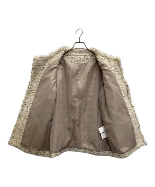 NATURAL BEAUTY BASIC（ナチュラルビューティーベーシック）NATURAL BEAUTY BASIC (ナチュラルビューティーベーシック) ジャケット アイボリー サイズ:Ｍの古着・服飾アイテム