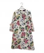 M'S GRACYエムズグレイシー）の古着「ブーケプリントワンピース」｜ホワイト