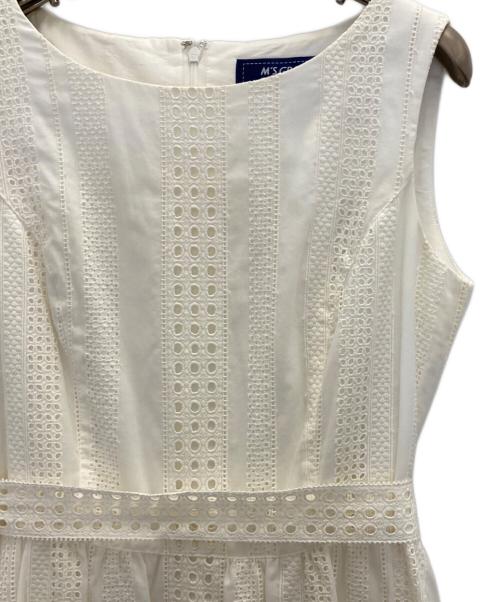 M'S GRACY（エムズグレイシー）M'S GRACY (エムズグレイシー) ノースリーブワンピース ホワイト サイズ:38の古着・服飾アイテム