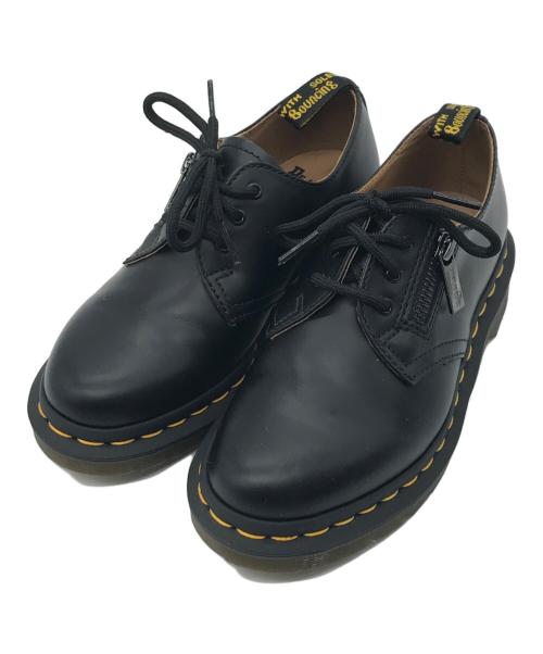 Dr.Martens（ドクターマーチン）Dr.Martens (ドクターマーチン) BEAMS (ビームス) SLANTING ZIP 2WAY 3HOLE ブラック サイズ:22の古着・服飾アイテム