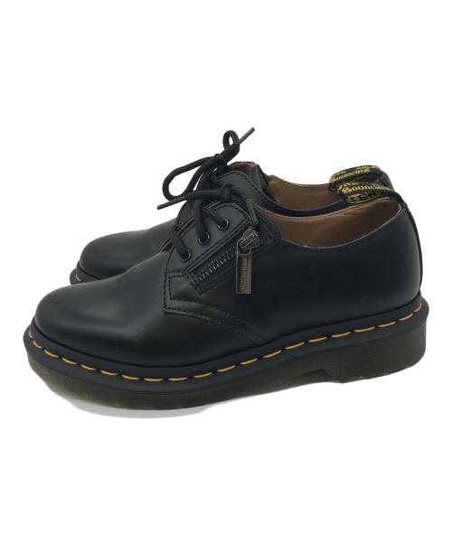 Dr.Martens（ドクターマーチン）Dr.Martens (ドクターマーチン) BEAMS (ビームス) SLANTING ZIP 2WAY 3HOLE ブラック サイズ:22の古着・服飾アイテム