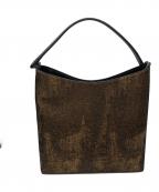 Den HAMANOデンハマノ）の古着「ハンドバッグ」｜ゴールド