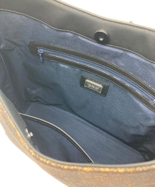 Den HAMANO（デンハマノ）Den HAMANO (デンハマノ) ハンドバッグ ゴールドの古着・服飾アイテム