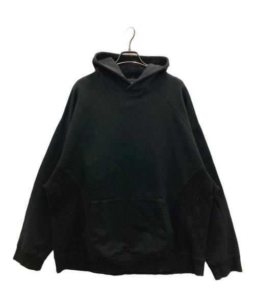 INCRM（インクリム）INCRM (インクリム) ラグランブランクフーディー ブラック サイズ:不明の古着・服飾アイテム