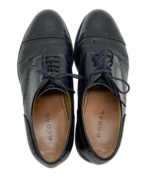REGAL（リーガル）REGAL (リーガル) ストレートチップシューズ ブラック サイズ:24.5㎝の古着・服飾アイテム
