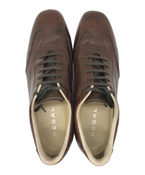 REGAL（リーガル）REGAL (リーガル) レザースニーカー ブラウン サイズ:24cmの古着・服飾アイテム