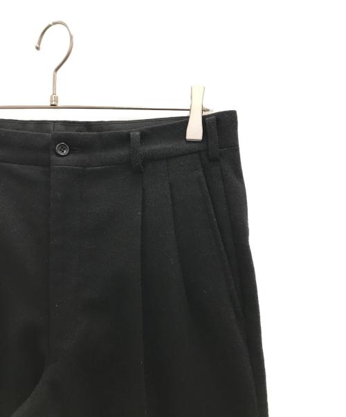 COMME des GARCONS HOMME（コムデギャルソン オム）COMME des GARCONS HOMME (コムデギャルソン オム) 2タックウールスラックスパンツ ブラック サイズ:Ｌの古着・服飾アイテム