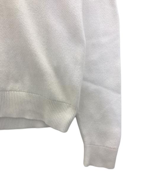 LACOSTE（ラコステ）LACOSTE (ラコステ) Vネックカットソー ホワイト サイズ:Sの古着・服飾アイテム