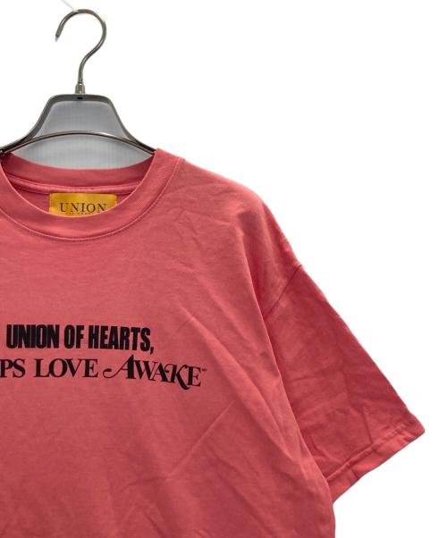 UNION（ユニオン）UNION (ユニオン) AWAKE (アウェイク) プリントTシャツ ピンク サイズ:2の古着・服飾アイテム