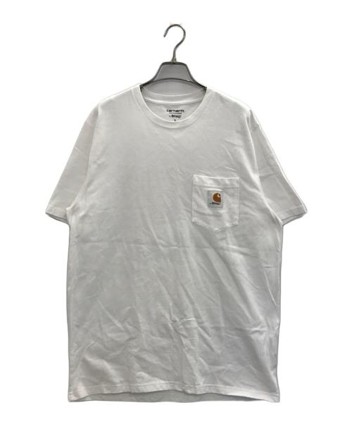 CarHartt（カーハート）CarHartt (カーハート) AWAKE (アウェイク) ポケットTシャツ ホワイト サイズ:Lの古着・服飾アイテム
