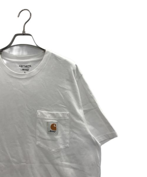 CarHartt（カーハート）CarHartt (カーハート) AWAKE (アウェイク) ポケットTシャツ ホワイト サイズ:Lの古着・服飾アイテム
