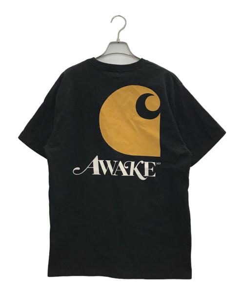 CarHartt（カーハート）CarHartt (カーハート) AWAKE (アウェイク) ポケットTシャツ ブラック サイズ:Lの古着・服飾アイテム