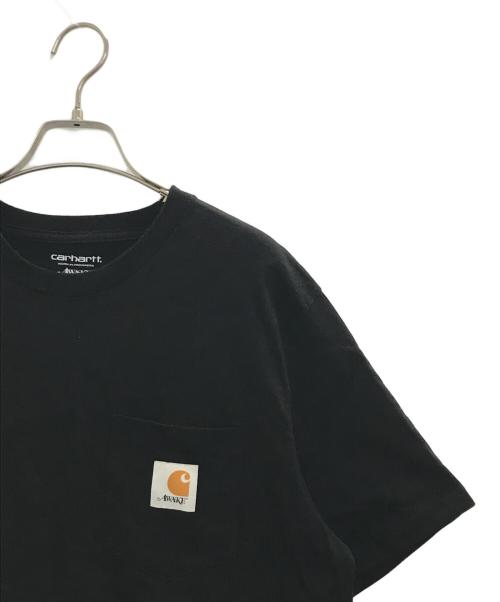 CarHartt（カーハート）CarHartt (カーハート) AWAKE (アウェイク) ポケットTシャツ ブラック サイズ:Lの古着・服飾アイテム