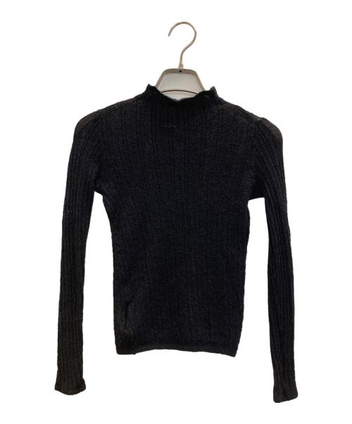 IENA（イエナ）IENA (イエナ) 柄編みボトルネック ブラック サイズ:不明の古着・服飾アイテム