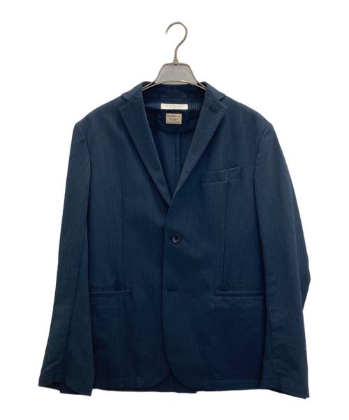 BEAUTY&YOUTH（ビューティーアンドユース）BEAUTY&YOUTH (ビューティーアンドユース) シアサッカーテーラードジャケット ネイビー サイズ:Ⅿの古着・服飾アイテム
