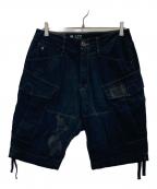 G-STAR RAWジースターロゥ）の古着「カーゴショートパンツ」｜ブラック