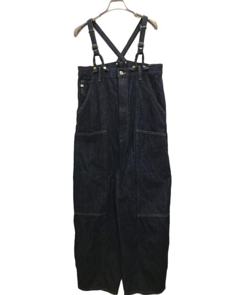 Something（サムシング）Something (サムシング) W KNEE SALOPETTE インディゴ サイズ:FREEの古着・服飾アイテム