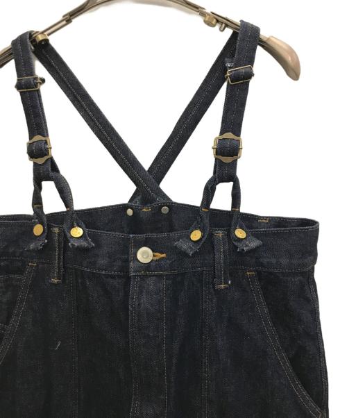 Something（サムシング）Something (サムシング) W KNEE SALOPETTE インディゴ サイズ:FREEの古着・服飾アイテム