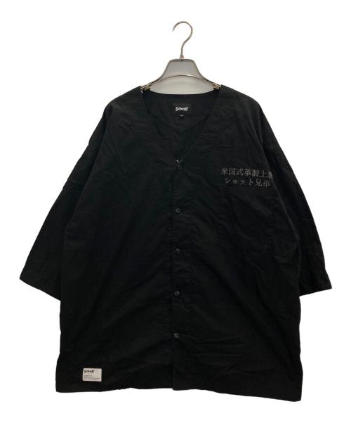 Schott（ショット）Schott (ショット) DABO SHIRT ADVERTISEMENT ブラック サイズ:XLの古着・服飾アイテム