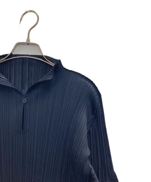 PLEATS PLEASE（プリーツプリーズ）PLEATS PLEASE (プリーツプリーズ) ロングスリーブカットソー ブルー サイズ:3の古着・服飾アイテム