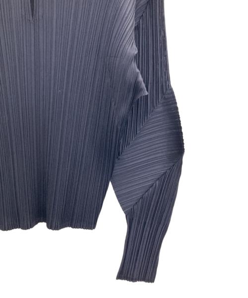 PLEATS PLEASE（プリーツプリーズ）PLEATS PLEASE (プリーツプリーズ) ロングスリーブカットソー ブルー サイズ:3の古着・服飾アイテム