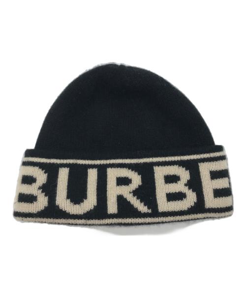 BURBERRY LONDON（バーバリーロンドン）BURBERRY LONDON (バーバリーロンドン) ニット帽 ブラックの古着・服飾アイテム