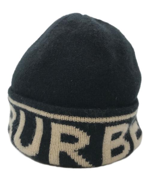 BURBERRY LONDON（バーバリーロンドン）BURBERRY LONDON (バーバリーロンドン) ニット帽 ブラックの古着・服飾アイテム