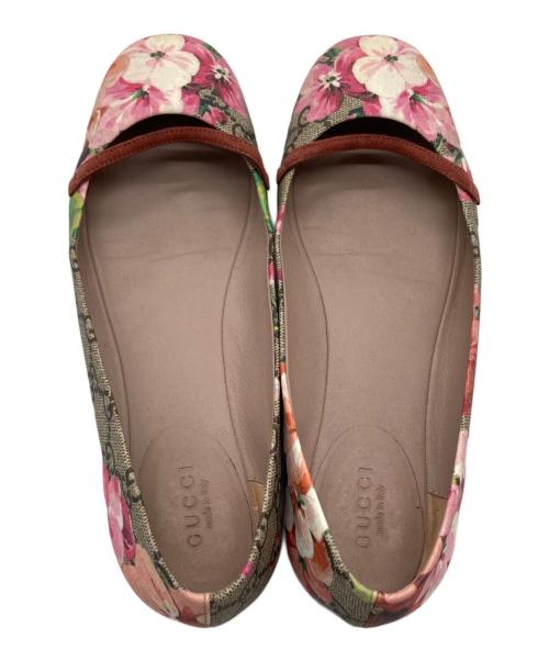 GUCCI（グッチ）GUCCI (グッチ) GGスプリーム ブルームスフラットシューズ ベージュ サイズ:35の古着・服飾アイテム