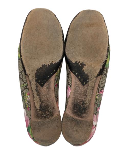 GUCCI（グッチ）GUCCI (グッチ) GGスプリーム ブルームスフラットシューズ ベージュ サイズ:35の古着・服飾アイテム