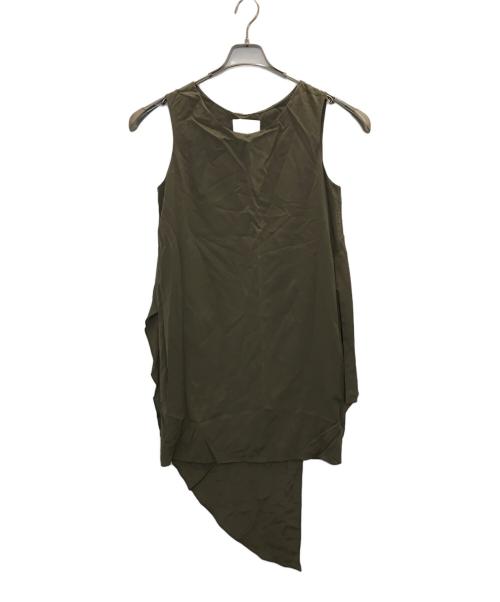 3.1 phillip lim（スリーワンフィリップリム）3.1 phillip lim (スリーワンフィリップリム) シルクワンピース ブラウンの古着・服飾アイテム