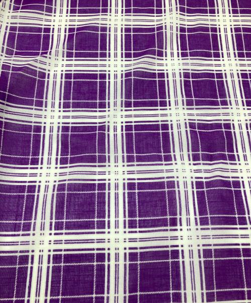 tricot COMME des GARCONS（トリココムデギャルソン）tricot COMME des GARCONS (トリココムデギャルソン) ウールチェックストール パープルの古着・服飾アイテム