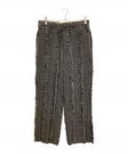 MAISON SPECIALメゾンスペシャル）の古着「Dress-Fit Slit Straight Pants」｜グレー