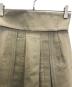 中古・古着 SEEALL (シーオール) MULTI PLEATED SKIRT ベージュ サイズ:36：7000円