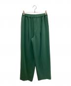 Whim Gazetteウィムガゼット）の古着「ダブルクロスストレッチパンツ」｜グリーン