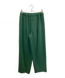 Whim Gazette（ウィムガゼット）の古着「ダブルクロスストレッチパンツ」｜グリーン