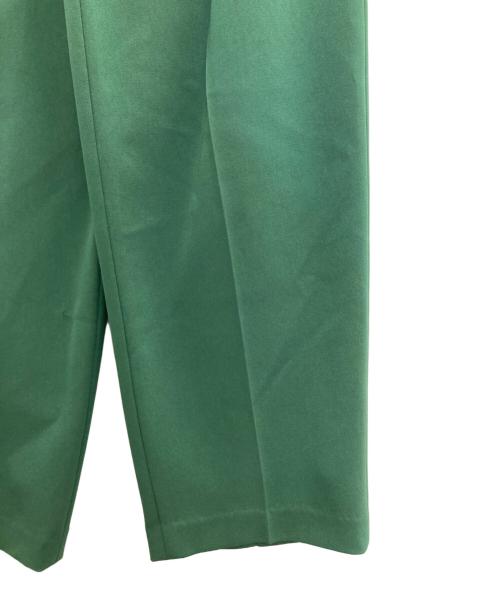 Whim Gazette（ウィムガゼット）Whim Gazette (ウィムガゼット) ダブルクロスストレッチパンツ グリーン サイズ:FREEの古着・服飾アイテム