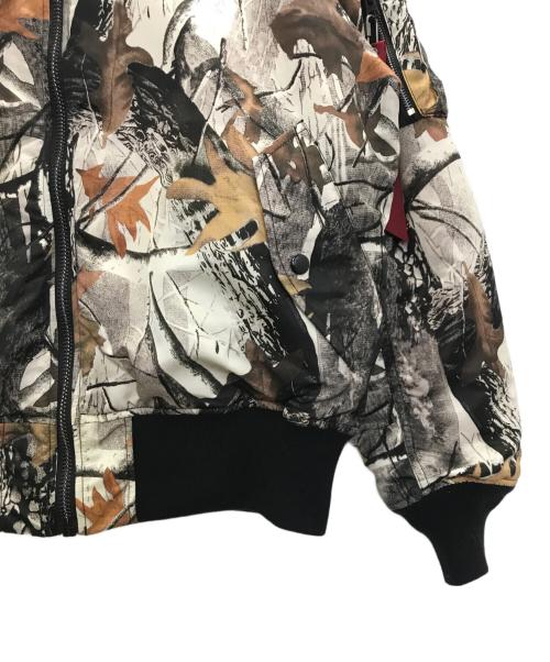 ALPHA（アルファ）ALPHA (アルファ) REAL TREE CAMO MA-1 JACKET アイボリー サイズ:XLの古着・服飾アイテム