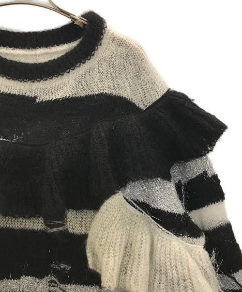 rurumu:（ルルムウ）rurumu: (ルルムウ) damage mohair knit ブラック サイズ:FREEの古着・服飾アイテム