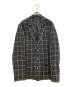 AMI Alexandre Mattiussi（アミアレクサンドルマテュッシ）の古着「WINDOW PANE LINEN TAILORED JACKET」｜ブラック