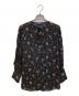 POLO RALPH LAUREN（ポロ・ラルフローレン）の古着「フラワー総柄ブラウス」｜ブラック