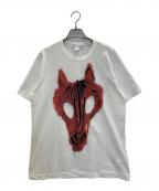 COMME des GARCONS SHIRTコムデギャルソンシャツ）の古着「アニマルモチーフTee」｜ホワイト