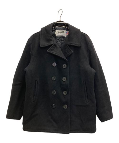 Schott（ショット）Schott (ショット) 740N PEA JACKET ブラック サイズ:42の古着・服飾アイテム