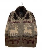 KANATAカナタ）の古着「カウチンニットカーディガン」｜ブラウン