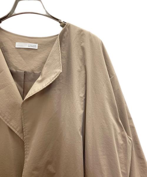 COLLAGE GALLARDAGALANTE（コラージュ ガリャルダガランテ）COLLAGE GALLARDAGALANTE (コラージュ ガリャルダガランテ) エアリーコート ベージュ サイズ:FREEの古着・服飾アイテム