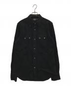 RRLダブルアールエル）の古着「DENIM WESTERN SHIRTS」｜ブラック
