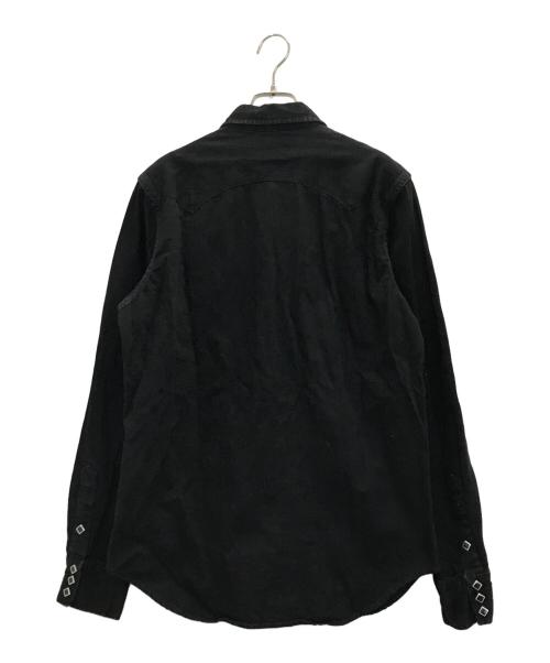 RRL（ダブルアールエル）RRL (ダブルアールエル) DENIM WESTERN SHIRTS ブラック サイズ:Mの古着・服飾アイテム