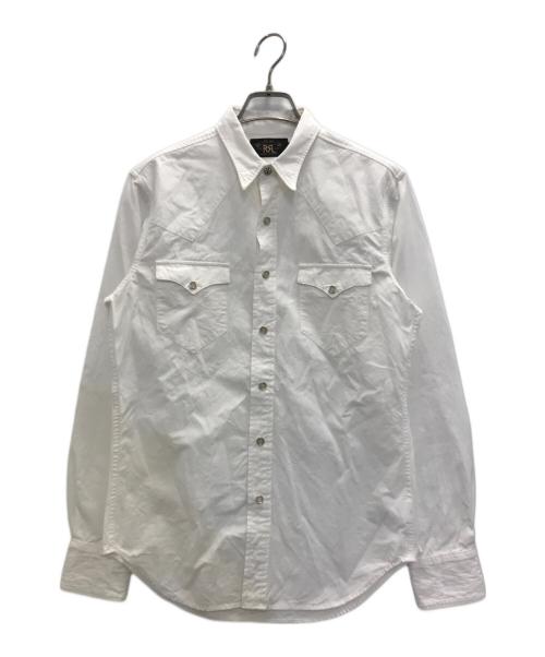 RRL（ダブルアールエル）RRL (ダブルアールエル) SLIM WESTERN SHIRTS ホワイト サイズ:Sの古着・服飾アイテム