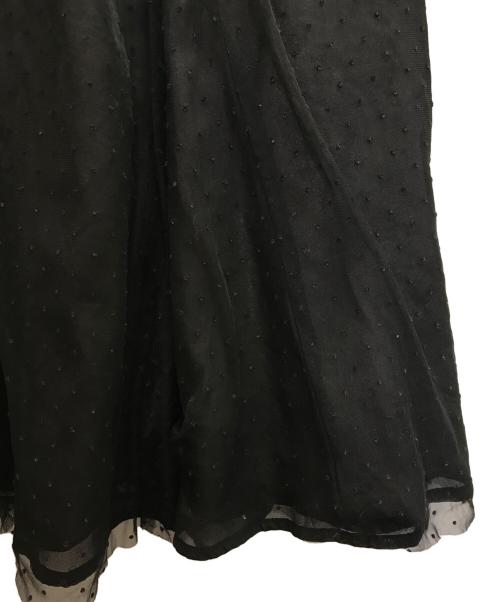 JUSGLITTY（ジャスグリッティー）JUSGLITTY (ジャスグリッティー) シアードットチュールスカート ブラック サイズ:1の古着・服飾アイテム