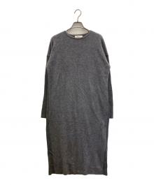 Demi-Luxe Beams（デミルクス ビームス）の古着「フラッフィ クルーネック ニット ワンピース」｜グレー